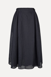 Stine Goya Adjustable Waist Voluminous Midi Skirt Skirt Checkered Organza