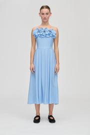 Stine Goya Bustier Dress With Flower Details Dress Bel Air Blue