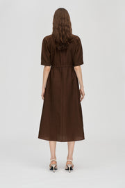 Stine Goya Elastic Detail Midi Dress Dress Bow