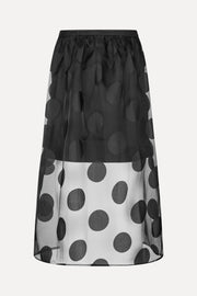 Stine Goya Elasticated Waistband Midi Skirt Skirt Dotted Black