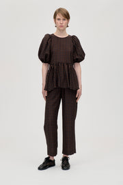 Stine Goya Elasticated Waistband Pants Pants Morgensol Checks