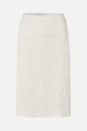 Stine Goya Pencil Elasticated Skirt Skirt White Swan