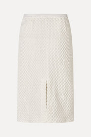 Stine Goya Pencil Elasticated Skirt Skirt White Swan