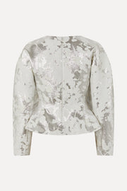 Stine Goya Peplum Top Top Lurex Garden