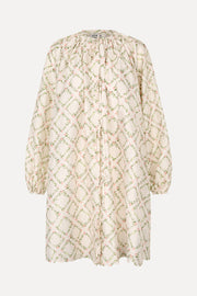 Stine Goya Voluminous Bow Dress Dress Sakura Check Pink