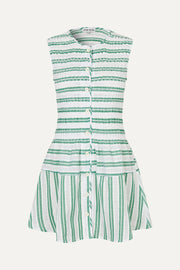 Stine Goya Sleeveless Smocked Short Dress Dress Smocked Stripes
