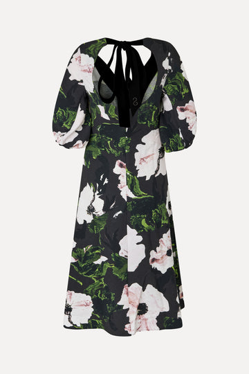 Stine Goya 3/4 Volume Sleeves Midi Dress Dress Umber Windflower