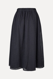 Stine Goya Adjustable Waist Voluminous Midi Skirt Skirt Checkered Organza