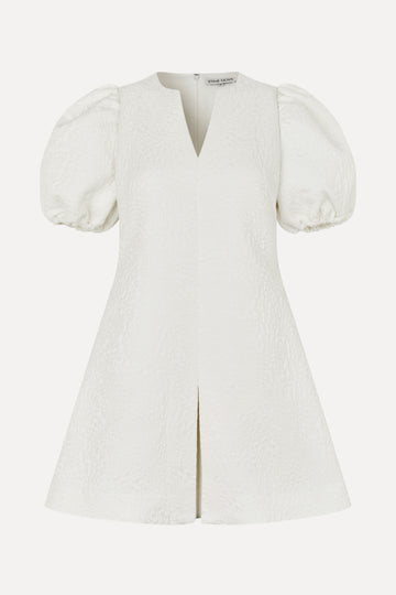Stine Goya Angled Pleat Mini Dress Dress Artist Flower Relief