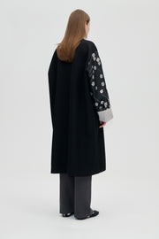 Stine Goya Bell Sleeve Coat Outerwear Bouquet In Pieces