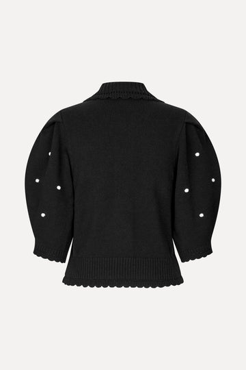 Stine Goya Bobble Knit Polo Cardigan Knit Midnight Bobbles