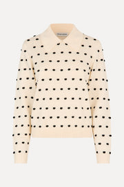 Stine Goya Bobble Polo Collar Sweater Knit Sunlight Bobbles