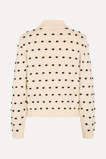 Stine Goya Bobble Polo Collar Sweater Knit Sunlight Bobbles