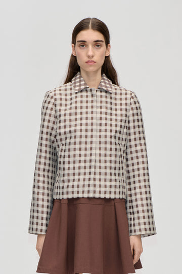 Stine Goya Boxy Jacket Jacket Checks