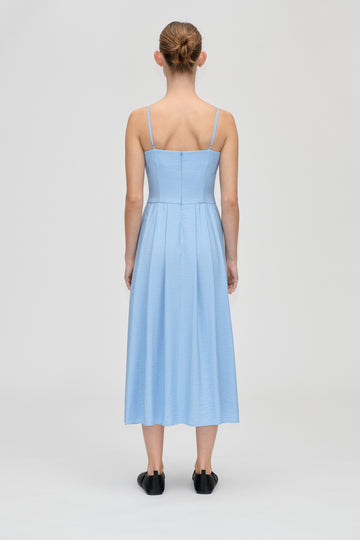 Stine Goya Bustier Dress With Flower Details Dress Bel Air Blue