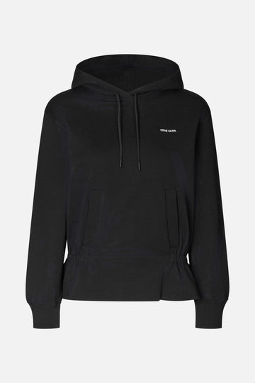 Stine Goya Cinched Waist Sweatshirt Top Black