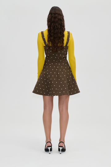 Stine Goya Corset Mini Dress Dress Dark Olive