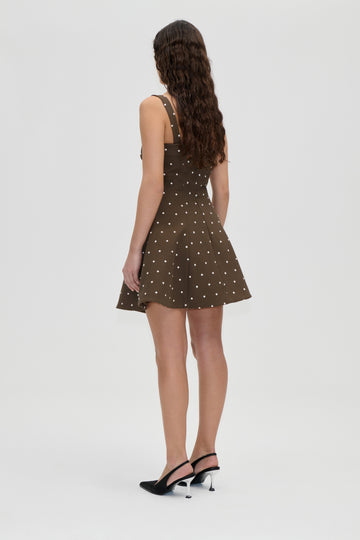 Stine Goya Corset Mini Dress Dress Dark Olive