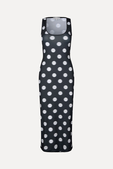 Stine Goya Elastic Deep Neckline Tank Dress Dress Dots in Motion