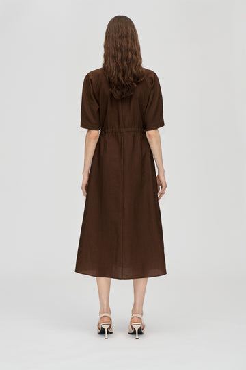 Stine Goya Elastic Detail Midi Dress Dress Bow