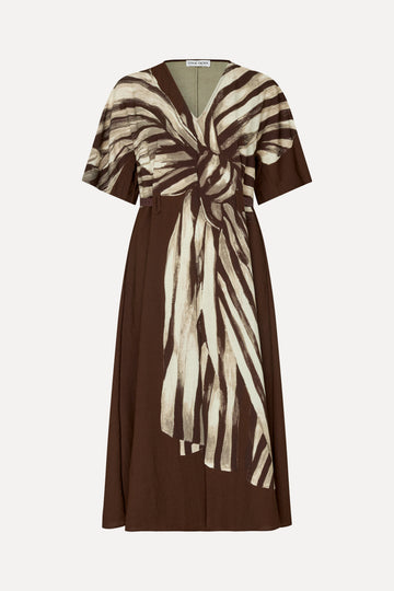 Stine Goya Elastic Detail Midi Dress Dress Bow