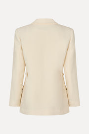 Stine Goya Elastic Detail Tailoring Blazer Jacket Eggnog