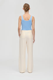 Stine Goya Elastic Detail Tailoring Pants Pants Eggnog