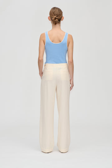 Stine Goya Elastic Detail Tailoring Pants Pants Eggnog