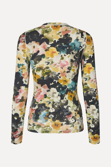 Stine Goya Elastic Long Sleeve Top Top Echoes In Flowers