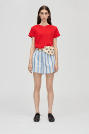 Stine Goya Elasticated Shorts With Tab Shorts Lightwave Stripes