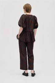 Stine Goya Elasticated Waistband Pants Pants Morgensol Checks