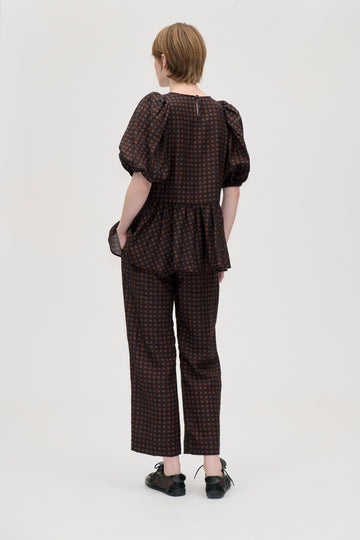 Stine Goya Elasticated Waistband Pants Pants Morgensol Checks