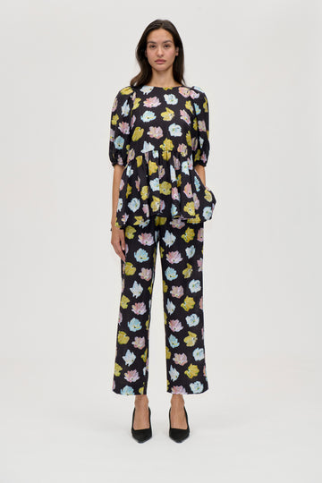 Stine Goya Elasticated Waistband Pants Pants Morgensol Poppies