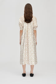 Stine Goya Front Placket Long Dress Dress Sakura Check Pink