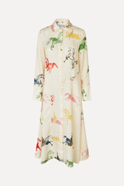 Stine Goya Front Placket Midi Polo Dress Dress Horses