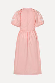 Stine Goya Gathered Raglan Sleeve Midi Dress Dress Ballerina Broderie