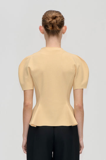 Stine Goya High-Neck Zip Top Top Sunlight