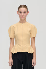 Stine Goya High-Neck Zip Top Top Sunlight