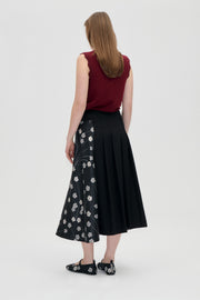 Stine Goya Hybrid Pleated Midi Skirt Skirt Bouquet In Pieces