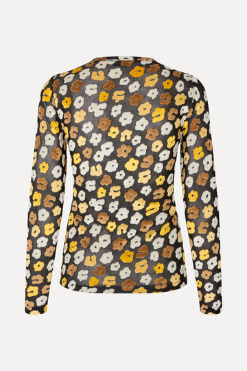 Stine Goya Long Sleeve Elasticated Top Top Petal Polka