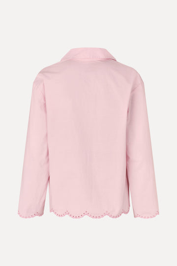 Stine Goya Long Sleeve Tunic Top Top Muted Blush