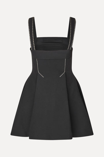 Stine Goya Mini Dress w/ Adjustable Straps Dress Jet Black