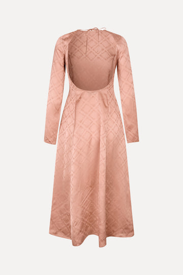 Stine Goya Open Back Midi Dress Dress Sakura Check