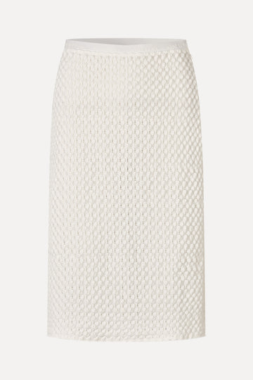 Stine Goya Pencil Elasticated Skirt Skirt White Swan
