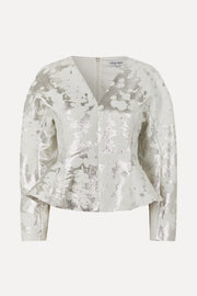Stine Goya Peplum Top Top Lurex Garden