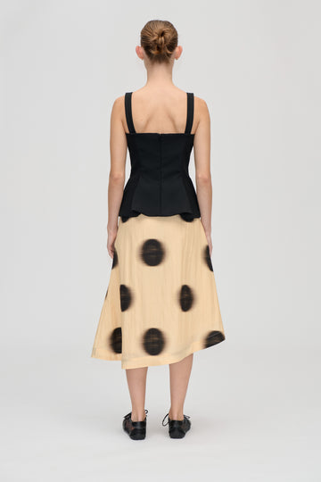 Stine Goya Pleated Midi Skirt Skirt Dots in Motion