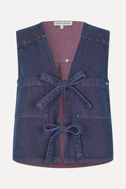 Stine Goya Pocket Vest Top Dusky / Dried Rose