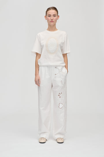 Stine Goya Relaxed Elasticated Waistband Pants Pants Ballerina Broderie