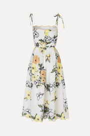 Stine Goya Scalloped Cut Out Dress Dress Wild Flowers Embroidery