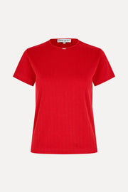 Stine Goya Short Sleeve Relaxed T-Shirt Top Velocity Red